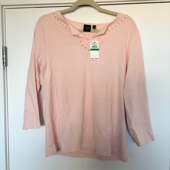 Rafaella rose Pink top size large - Picture 1 of 3